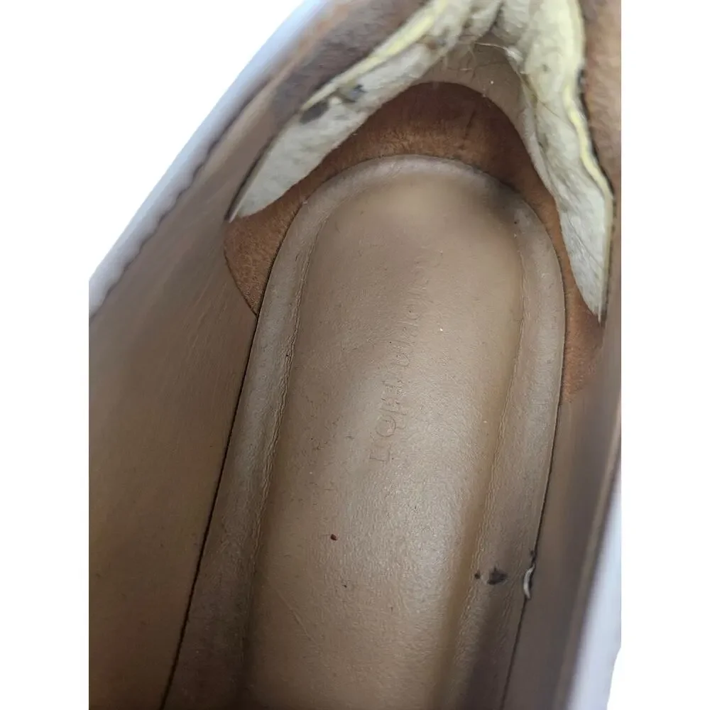 Reformation Agathea 7 Pink Chunky Penny Loafer Academia Preppy Patent Leather